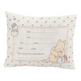 Disney Winnie The Pooh Almohada Decorativa De Recuerdo Color Marfil, Azul, Amarillo