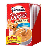 Delectables Comida Para Gato Tuna/camaron  12pzas.