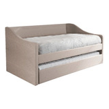 Cama Diamond Haspe Beige Cama Individual Base Oculta