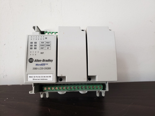 Allen Bradley 2080-lc20-20qbb Plc Micro 820