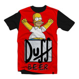 Camiseta/camisa Homer Duff Simpsons Cerveja Duff/os Simpsons