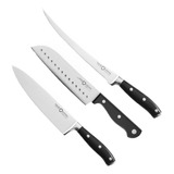 Set Cuchillos Krons Premium Chef - Santoku - Filetero