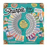 Sharpie Vintage Ruleta X 30 + 4 Hojas P/pintar - Arte