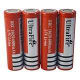 Pila X4 18650 Bateria Recargable Li-ion 6800 Mah 3.7 Voltios