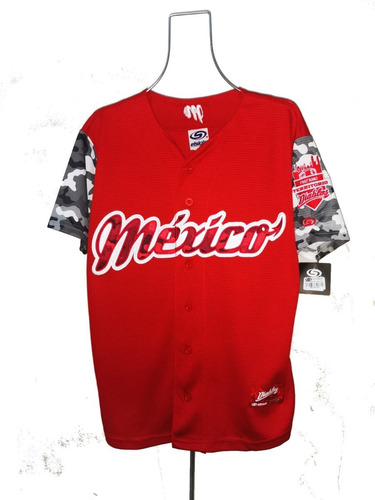 Jersey Diablos Rojos Mexico Beisbol El Siglo Hombre Camo 18