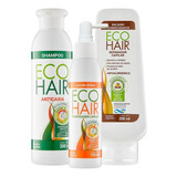 Eco Hair Combo Anticaida Crecimiento Cabello Locion+sham+aco