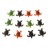 12pcs Pequeños Animales De Plástico Figuras Modelo Tortuga