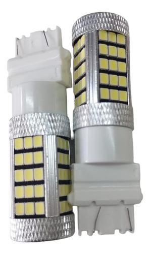 Par De Foco Led Evolum 3157-66smd-2835-w-f Luz Blanca + Lupa