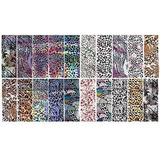 Rindy 20 Piezas De Leopardo Nail Art Foil Pegatinas De Trans