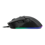 Mouse Gamer Monster Storm Rgb 6 Botones 8000 Dpi 1.5m Color Negro