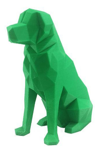 Golden Retriever Geometrico Low Poly Decoração 3d