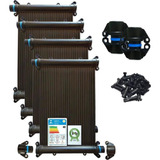 Kit Aquecedor Solar 15 Placas De 3metros + Kit Fechamento