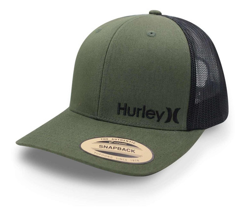 Gorra Hurley Corp Staple Trucker Hnhm0006 Verde Unitalla