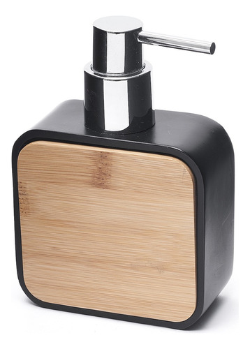 Dispenser Jabon Liquido Nordico Cuadrado Negro Baño Trendy