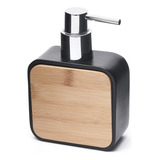 Dispenser Nordico Jabon Baño Liquido Cuadrado Negro Trendy