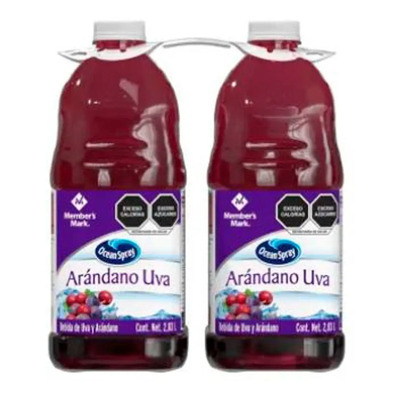 2 Pack Jugo Arándano-uva Member's Mark Ocean Spray De 2.83 L | Envío gratis