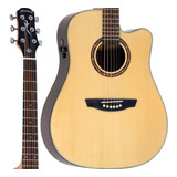 Violão Folk Strinberg De50sc Natural Aço Com Cutaway