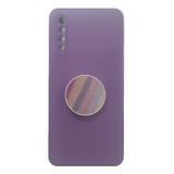 Capinha Para Samsung A50 - A30s - Lilas + Pop Socket