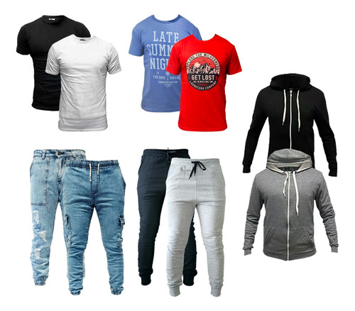 Combo Ropa Remeras + Camperitas + Joggings + Jogger 