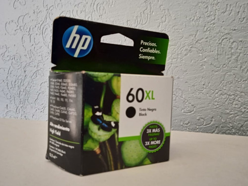 Cartucho De Tinta Hp 60xl Negro Original Cc641wl