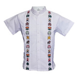 Camisa Bordada Super Mario Bros. Mc. Niño. Mayakim