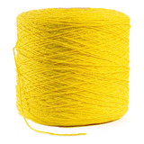 Barbante Ou Linha Para Crochê Colorido Nº 8 - Amarelo