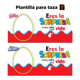 Plantilla Para Tazas Kinder Sorpresa Editable