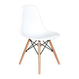 Cadeira De Jantar Henn Decorshop Charles Eames Dkr Eiffel, Estrutura De Cor  Branco, 1 Unidade