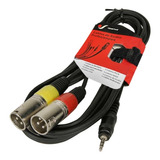 Venetian Elc1203 Cable 2 Xlr Miniplug Libre Oxigeno 3 Metros