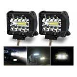 2 Faros Reflector Auxiliar Led 60w Spot + Flood 4x4