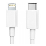 Cable Cargador Usb Tipo C Compatible Con iPhone Pro X 1 12, Color Blanco