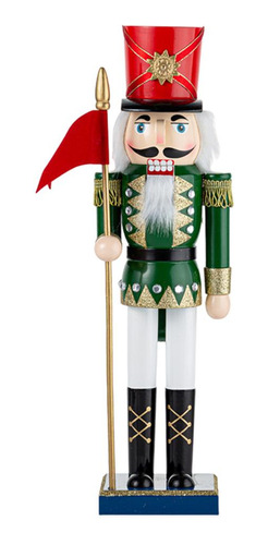 Marioneta De Soldado Cascanueces De Navidad De 39 Cm