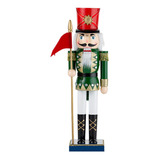 Marioneta De Soldado Cascanueces De Navidad De 39 Cm