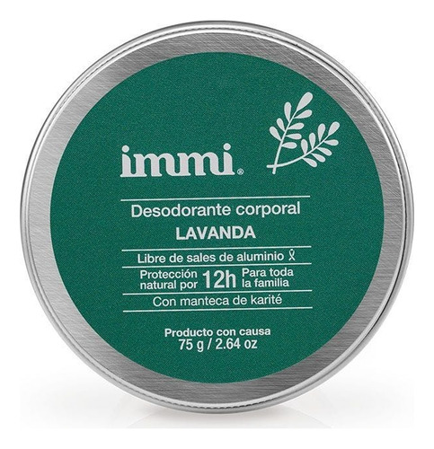 Desodorante Natural Immi Niaouli O Lavanda 75gr