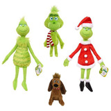 Peluche De 4 Muñecos De Navidad Grinch [u]