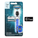 Aparelho Barbear Gillette Mach 3 Aqua Grip Recarga Original