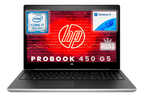 Laptop Hp Probook 15.6 Core I7 8th 12gb Ram 256gb Ssd