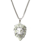 Collar De Lobo Del Diablo León Para Hombre, Colgante Que Bri