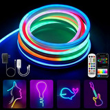 Luces Neon Flexibles 16.4ft, Control App/remoto, Ip65 Música