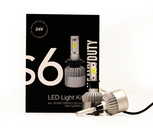 Kit Cree Led H1 H3 H7 H11 9006 24v 22000lm Para Camiones