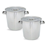 Panela De Inox Cerveja Artesanal 20 Litros Kit 2 Unidades