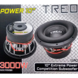 (1) Subwoofer De 10  . Treo .power 10. 1500w Rms. 4+4 Ohms. 