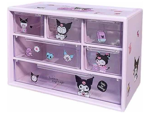 Organizador De Escritorio Transparente De Kuromi Kawaii