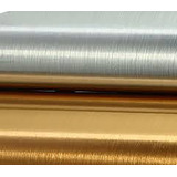 Vinil Cepillado Metalico Dorado/plata P Corte  1.22 M X 50m 