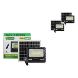 Reflector Led Solar 150w A 1500w Control Remoto Ip66 2 Pack