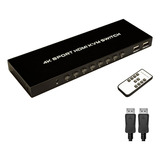 Chaveador Kvm Hdmi 8 Portas 4k Com Cabos