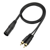 Cable Divisor Estéreo Macho Xlr Dos Rca Macho, Cable D...