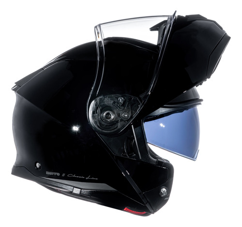 Capacete Robocop  Masculino Bieffe B-dynamic Preto Brilho 