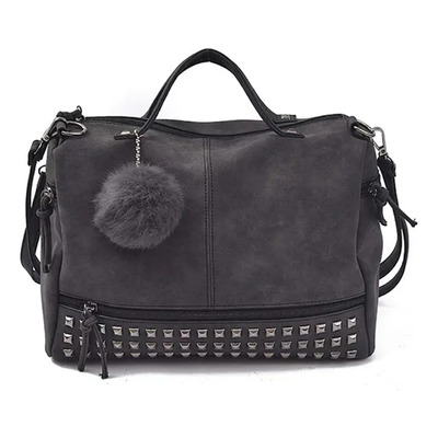 Bolso Hippie Negro Para Mujer, Estilo Punk Rock, Motero, Zap