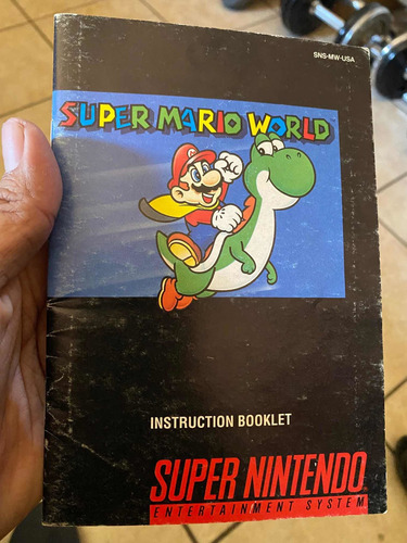 Super Mario World Manual Snes Super Nintendo